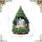 Glitzhome® 100mm Christmas Resin Lighted Musical Snowflakes Christmas Tree Waterglobe